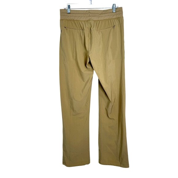 Free Fly Womens Lightweight Pants Drawstring Straight-Leg Comfort Tan Size L - Picture 2 of 7